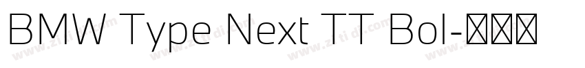 BMW Type Next TT Bol字体转换 BMW Type Next TT Bol字体转换